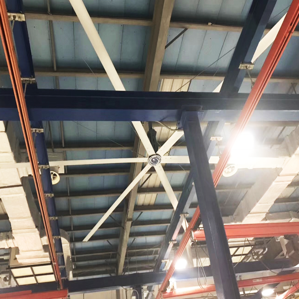 Ready to Ship Giant HVLS Ceiling Fan for Manufacturing Plant