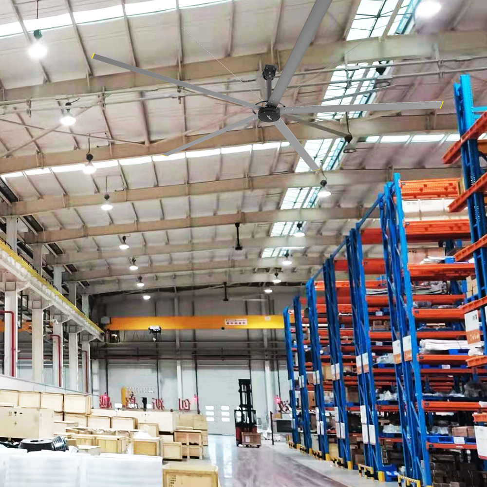 Japanese HVLS Industrial Ceiling Fan for warehouse and Workshop