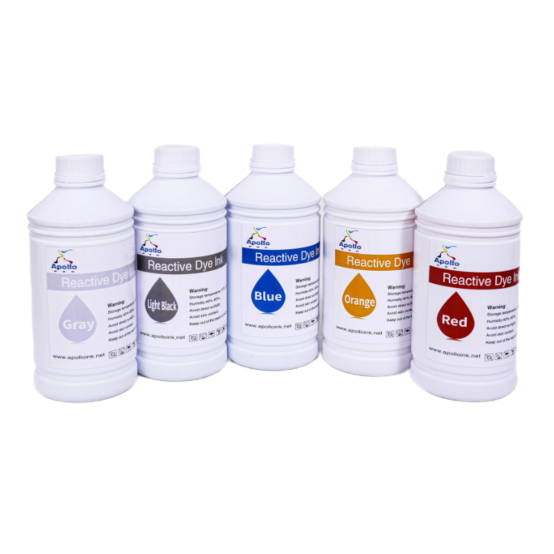 Water Base Reactive Dye Textile Printing Pigment Ink For Ricoh Printhead Textile Inkjet Printer