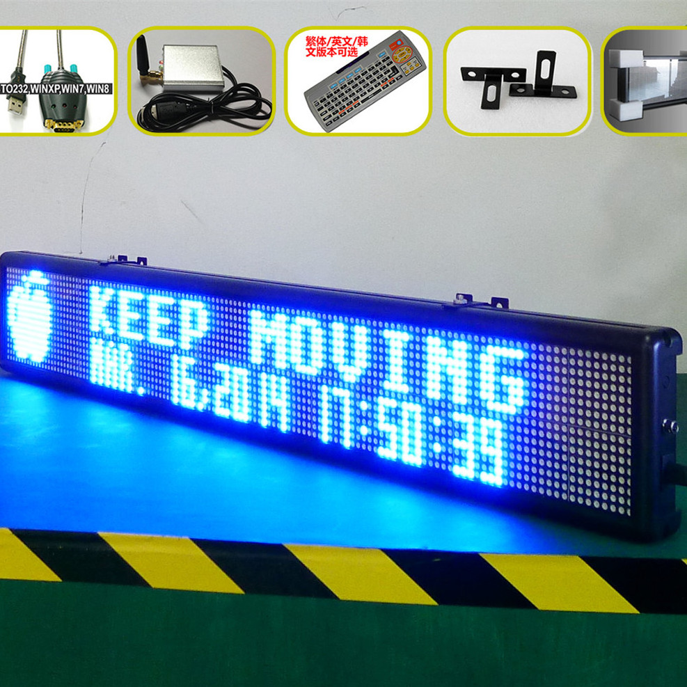 RJ45 outdoor advertising p10 scrolling led sign board / electronic led signs price