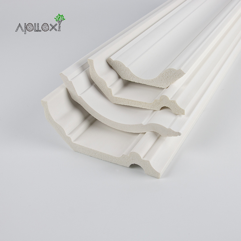 Apolloxy Decor Customizable Gypsum Ceiling Moulding Design Window Moulding Trim Cornice Molding