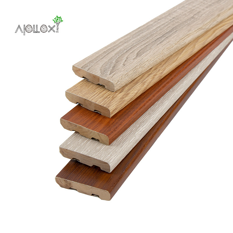 Apolloxy Decor Rts White Primed Mdf  Hidden Baseboard Solid Wood Baseboard Moulding