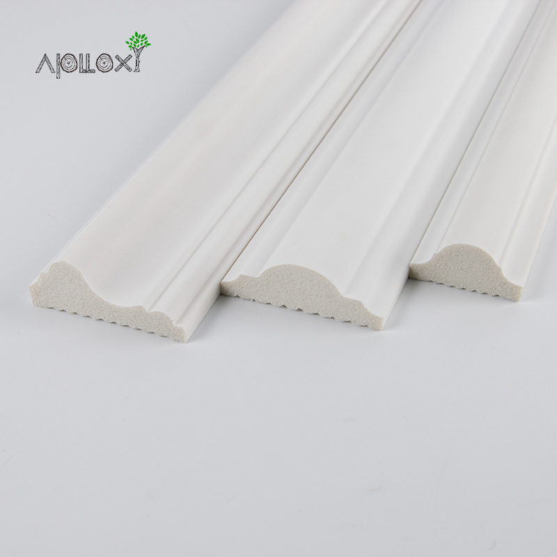 Apolloxy Decor Ceiling Coners Molding Polyurethane Plastic Balustrade Outdoor Dining Room Chair Rail Foam Moulding Trim