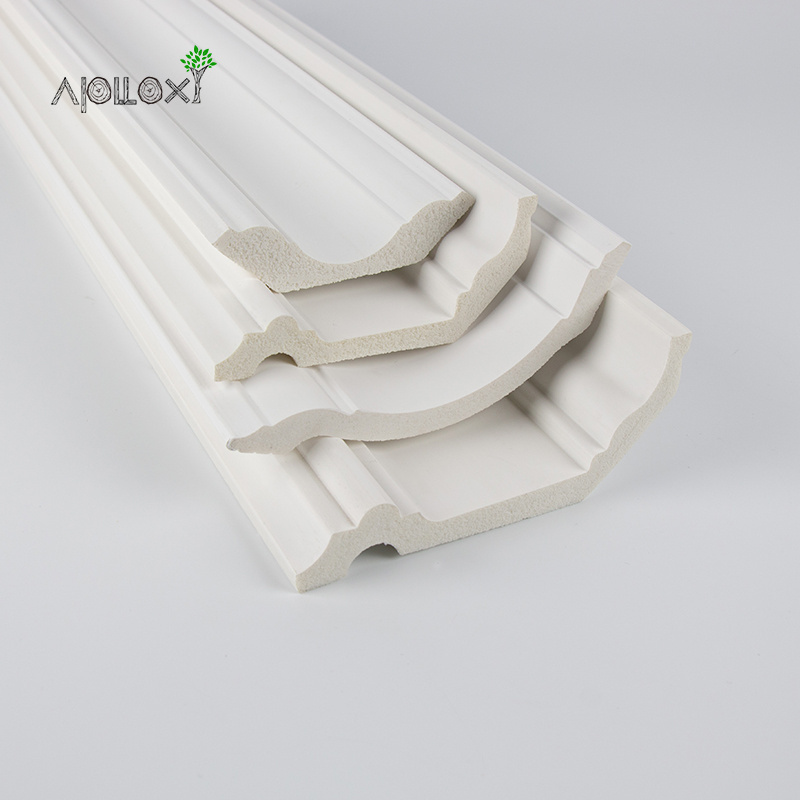 Apolloxy Decor Customizable Gypsum Ceiling Moulding Design Window Moulding Trim Cornice Molding