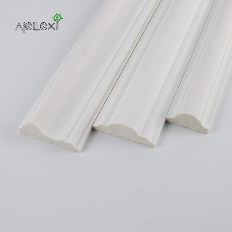 Apolloxy Decor Ceiling Coners Molding Polyurethane Plastic Balustrade Outdoor Dining Room Chair Rail Foam Moulding Trim