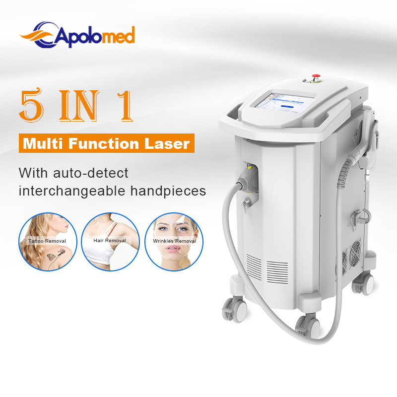 multi function platform laser device machine nd yag long pulse laser beauty equipment