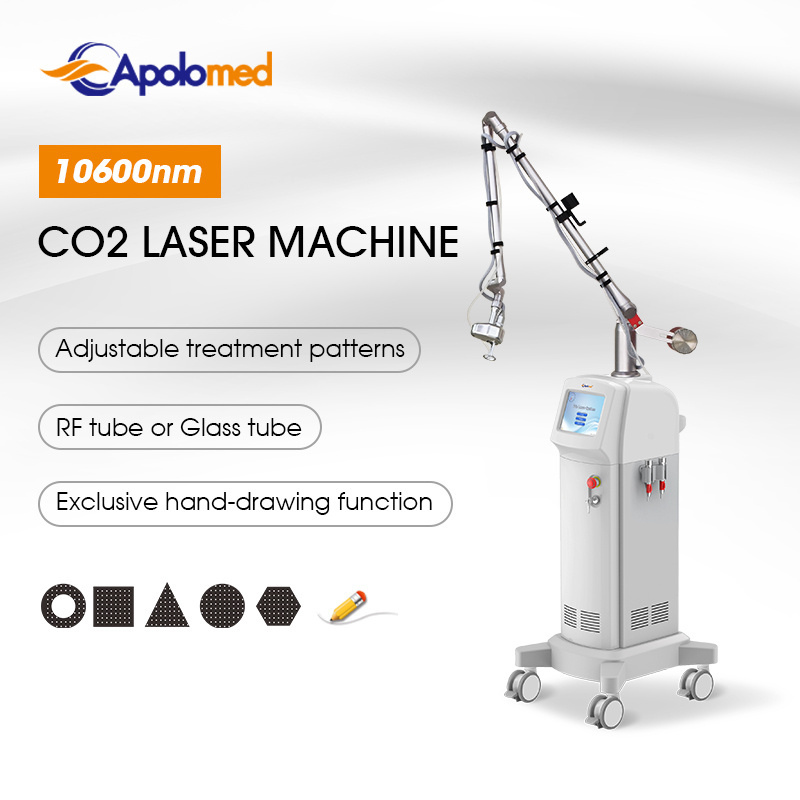 Apolomed professional skin tag removal machine warts and mole removal melasma treatment machine co2 fractional laser machine