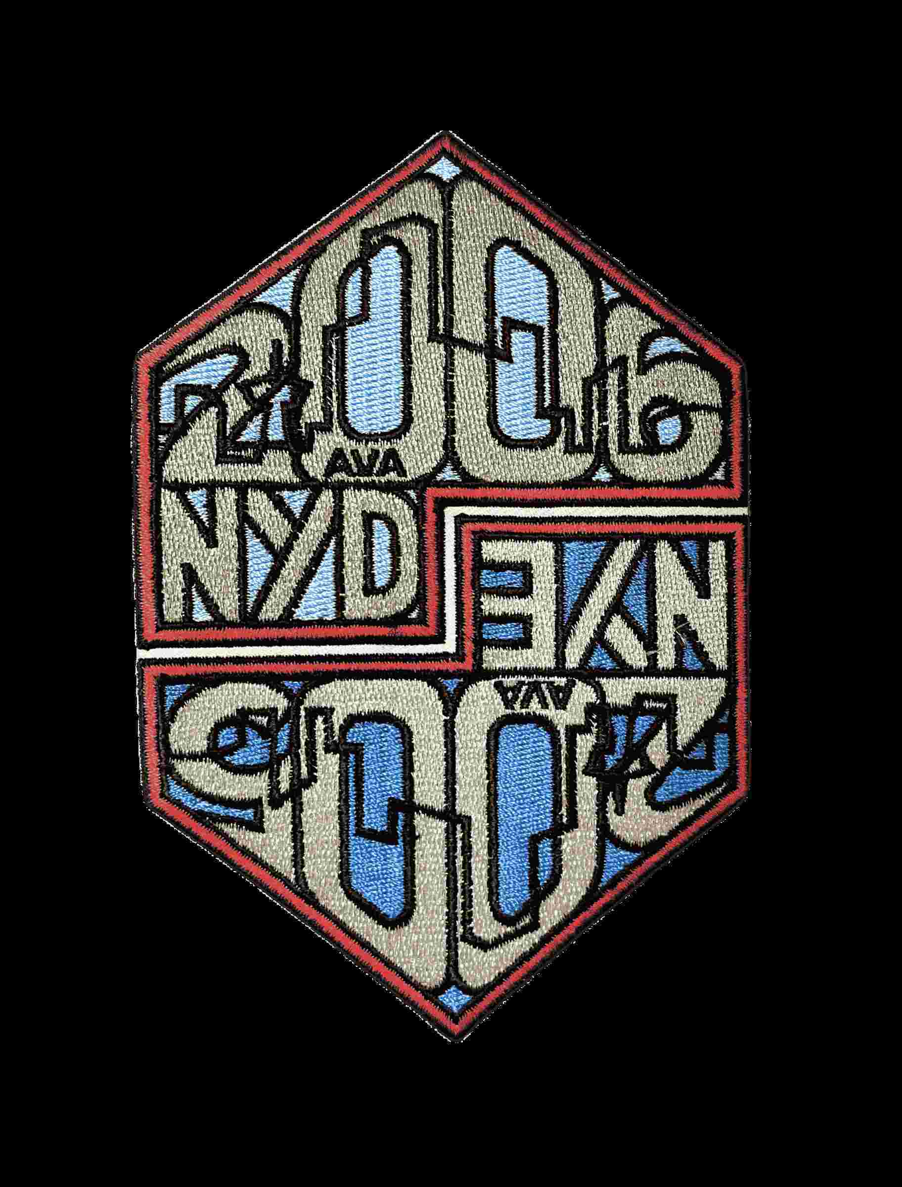 flock iron-on patch