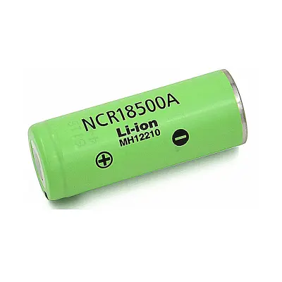 Flat top  ncr18500A battery 3.7v lithium ion battery 18500 2000mah for tattoo machines