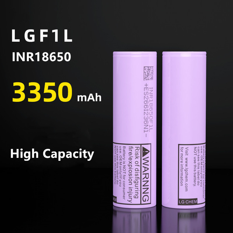 Large capacity liion lithium battery 18650 3.7v 3400mah ncr18650 F1L flashlight battery