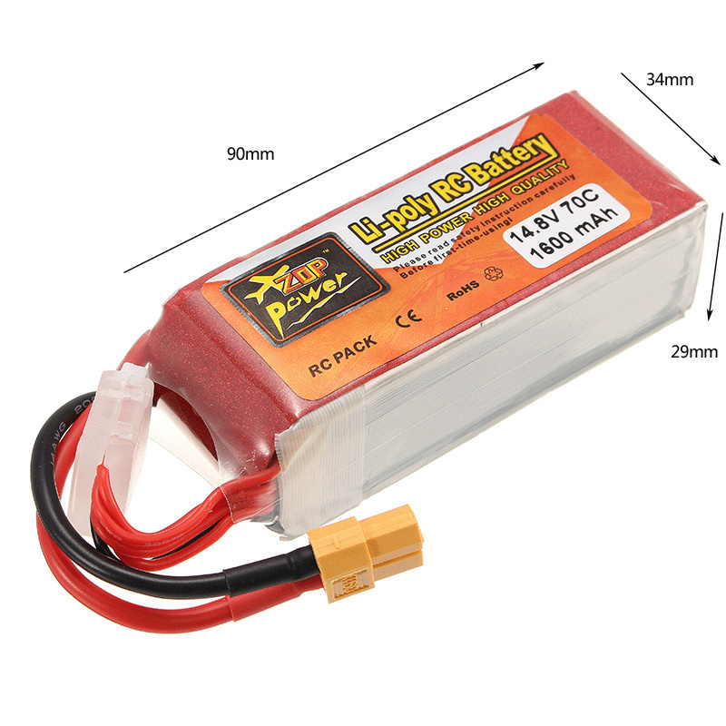 Lithium Polymer Recharge Battery Pack 6200mah 14.8v Lipo 4cells 45c For 1/5 Lithium Ion Battery Rc Gas Car Rc