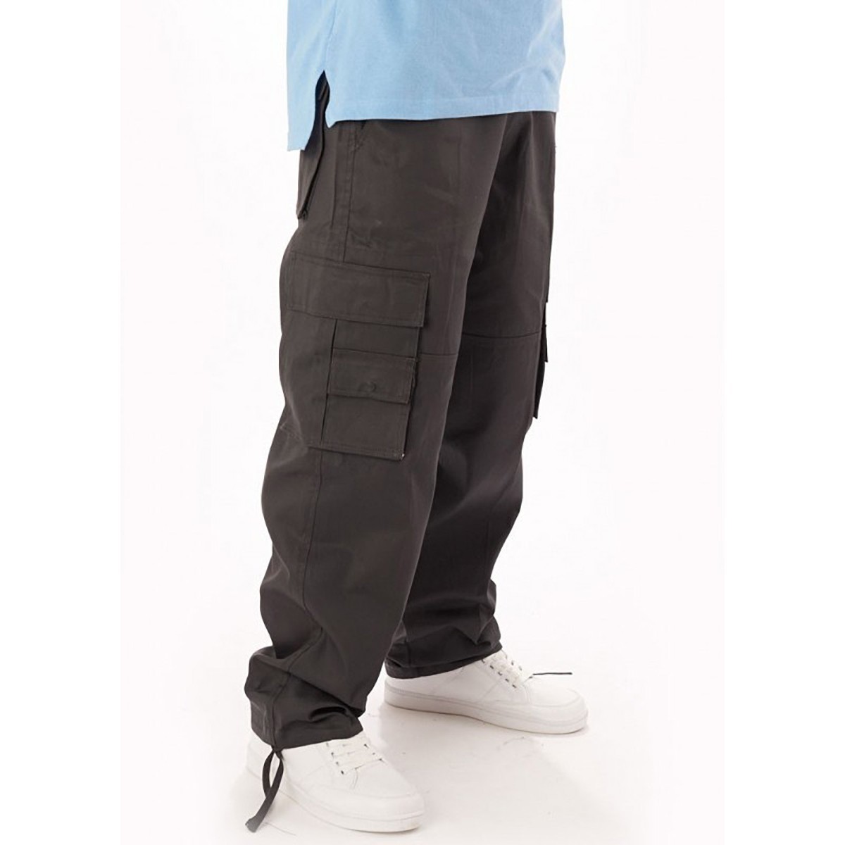 Access Premium Cargo Pants Grey New Wholesale Custom Made OEM Custom Service Cotton Polyester 100% Cotton Cotton Fabric Men Dark