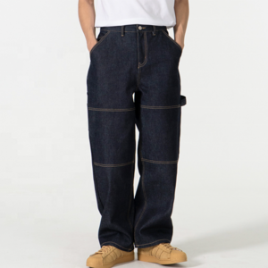 Custom OEM Design Streetstyle Vintage Stacked Selvedged Japanese Heavy Denim Flared Y2K Men Jeans