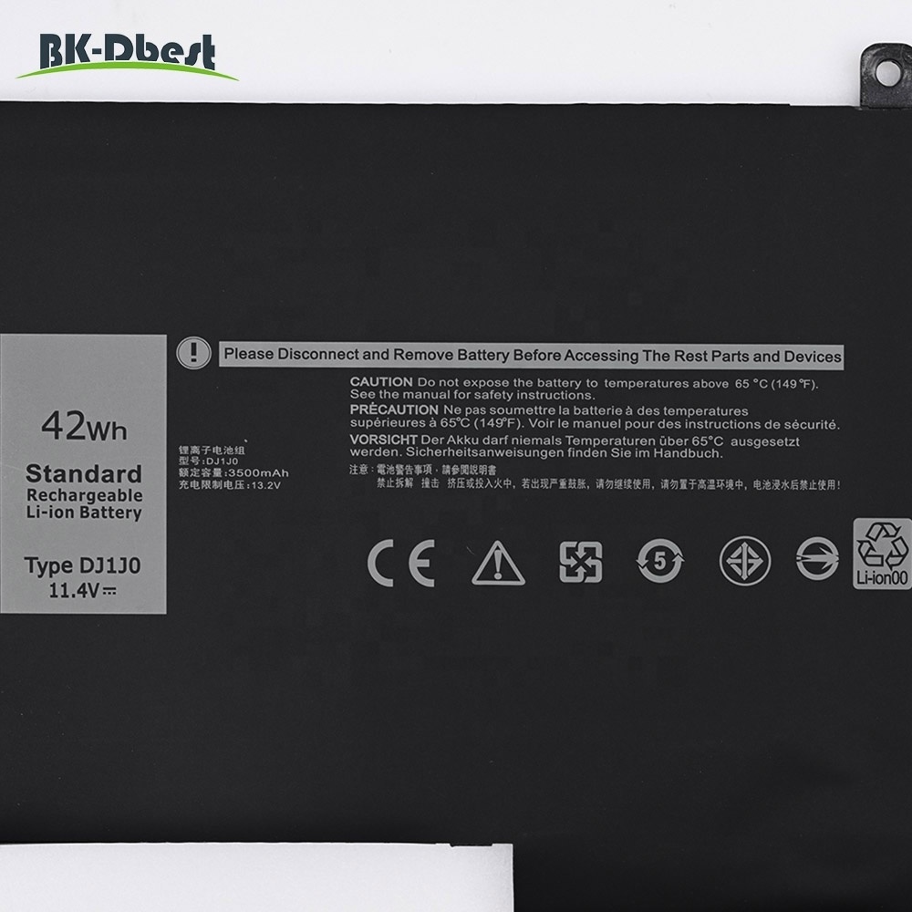 High quality One year warranty 42Wh DJ1J0 laptop battery For Dell Latitude 12 7000 7280 7480 PGFX4 ONFOH PG74G