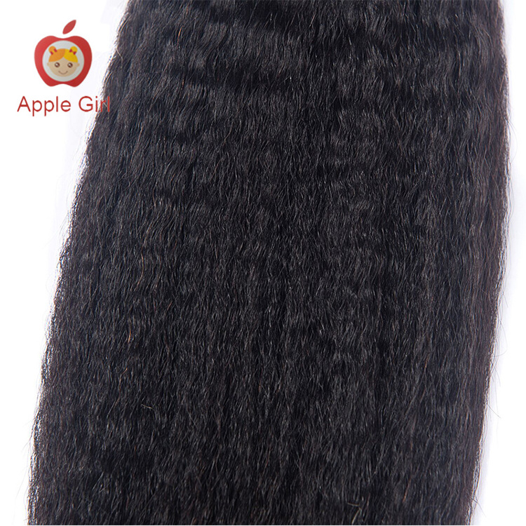 Indian Kinky Straight Virgin Hair Non Remy Human Hair Bundles Wholesale Raw Indian Hair In India Unprocessed Human Extensions