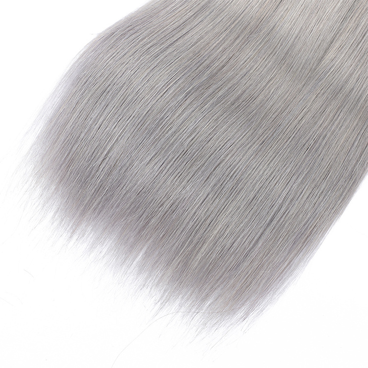 Grey Bundles 100% Remy Brazilian Hair Bulk Weave Bundle Virgin Hair Extensions Grey Human Hair For Braiding Wholesale Price