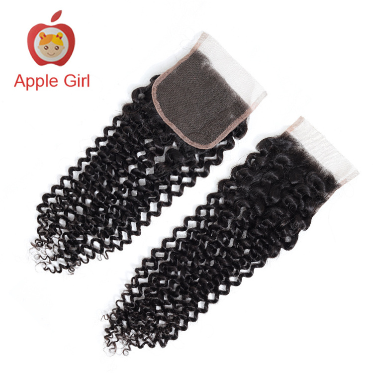 Mink Brazilian Hair Weave Bundles With Lace Closure 100 Human Hair Kinky Curly Water Wave Hair Bundles With Lace Frontal Closure