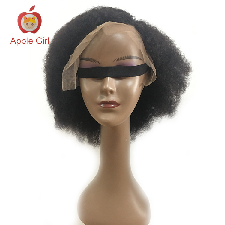 African Afro Kinky Curly Human Hair Wigs Remy Brazilian Hair Lace Front Wigs Pre-Plucked Wholesale Cuticle Aligned Virgin Hair