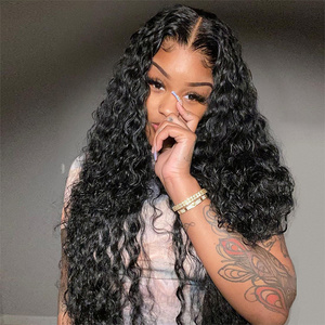 13x4 Water Wave Wigs Human Hair Lace Front Brazilian Wholesale, Mink Brazilian Hair Lace Front Wig Remy Lace Wig For Black Women