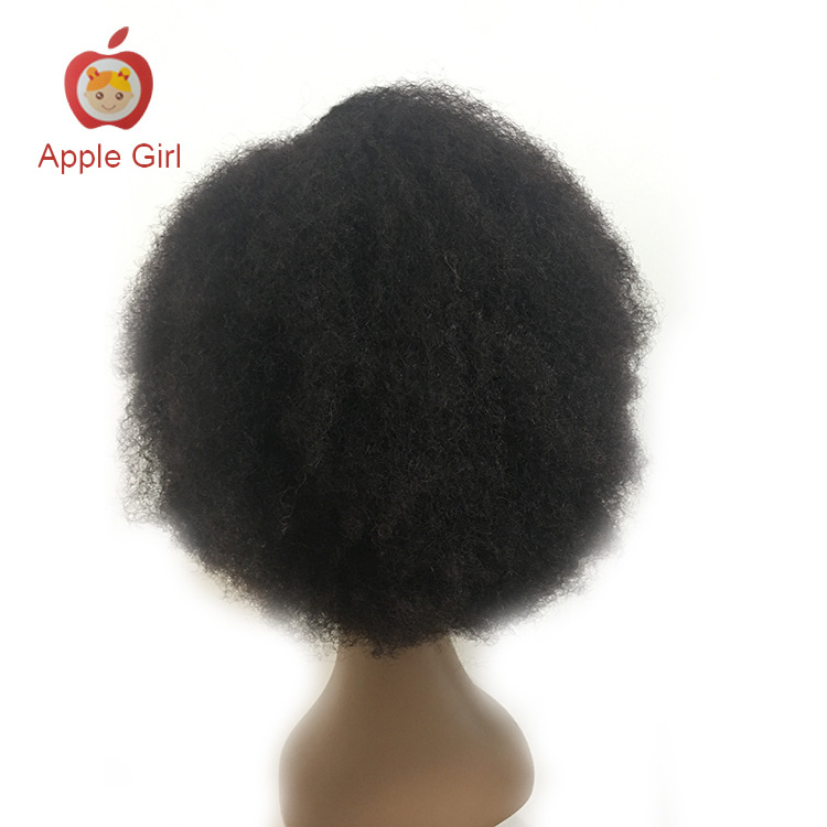 African Afro Kinky Curly Human Hair Wigs Remy Brazilian Hair Lace Front Wigs Pre-Plucked Wholesale Cuticle Aligned Virgin Hair