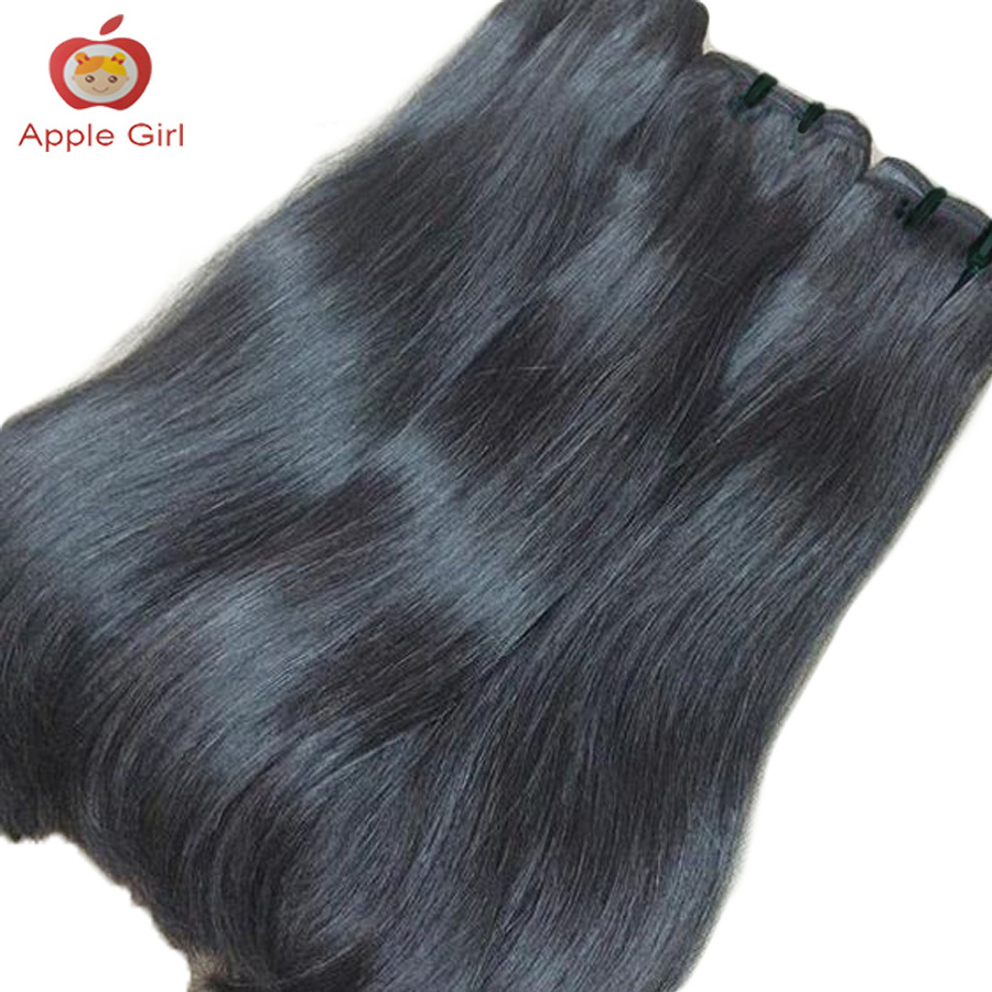 Super Double Drawn Virgin Hair Raw Indian Hair Human Hair Weave Bundles Bone Straight Wholesale Vendors 100% Remy Natural Color