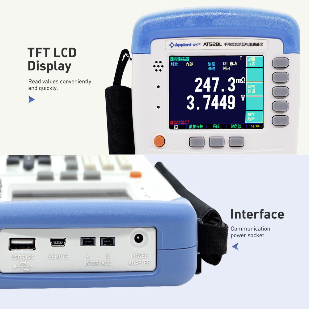 Professional high quality lead acid car battery tester analyzer meter AT528L