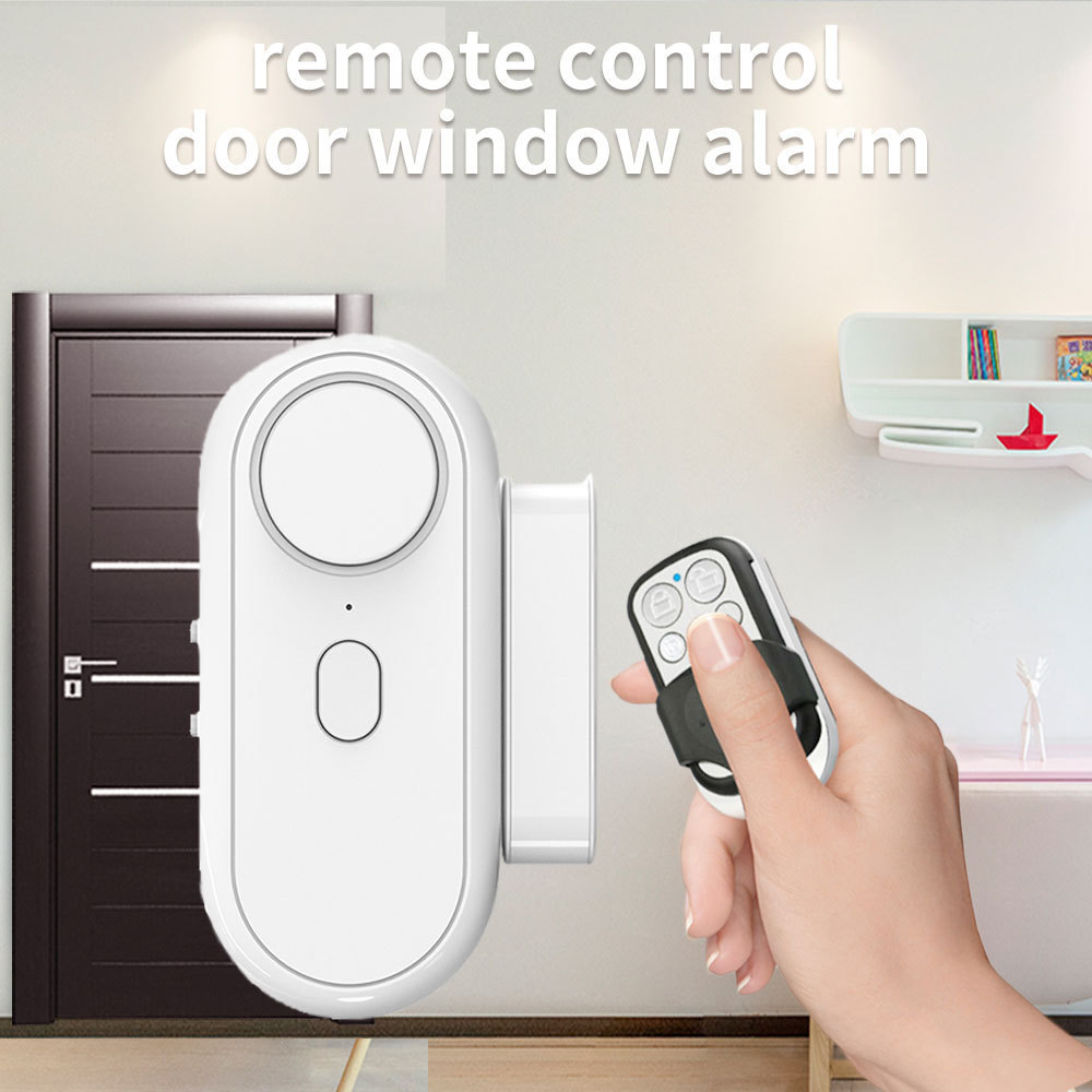 CE FCC Adjustable Sounds Wireless Anti Theft Smart Home Security Magnetic Contact Open Window and Door Alarm Sensor with Remote