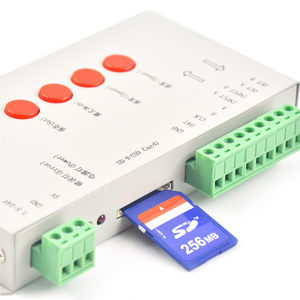 Pixel LED Controller T-1000S ws2812 1903 T1000S T-1000 SPI 2048 LedEdit Pixels Programmable ws2811 SD Card Pixel LED Controller