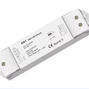 DA1 DALI Dimmer Light Controller PWM DC12-24V 15A 1 Channel With Push-dim 0~100% Dimmable Dimmer Switch For Dimmable Led Light