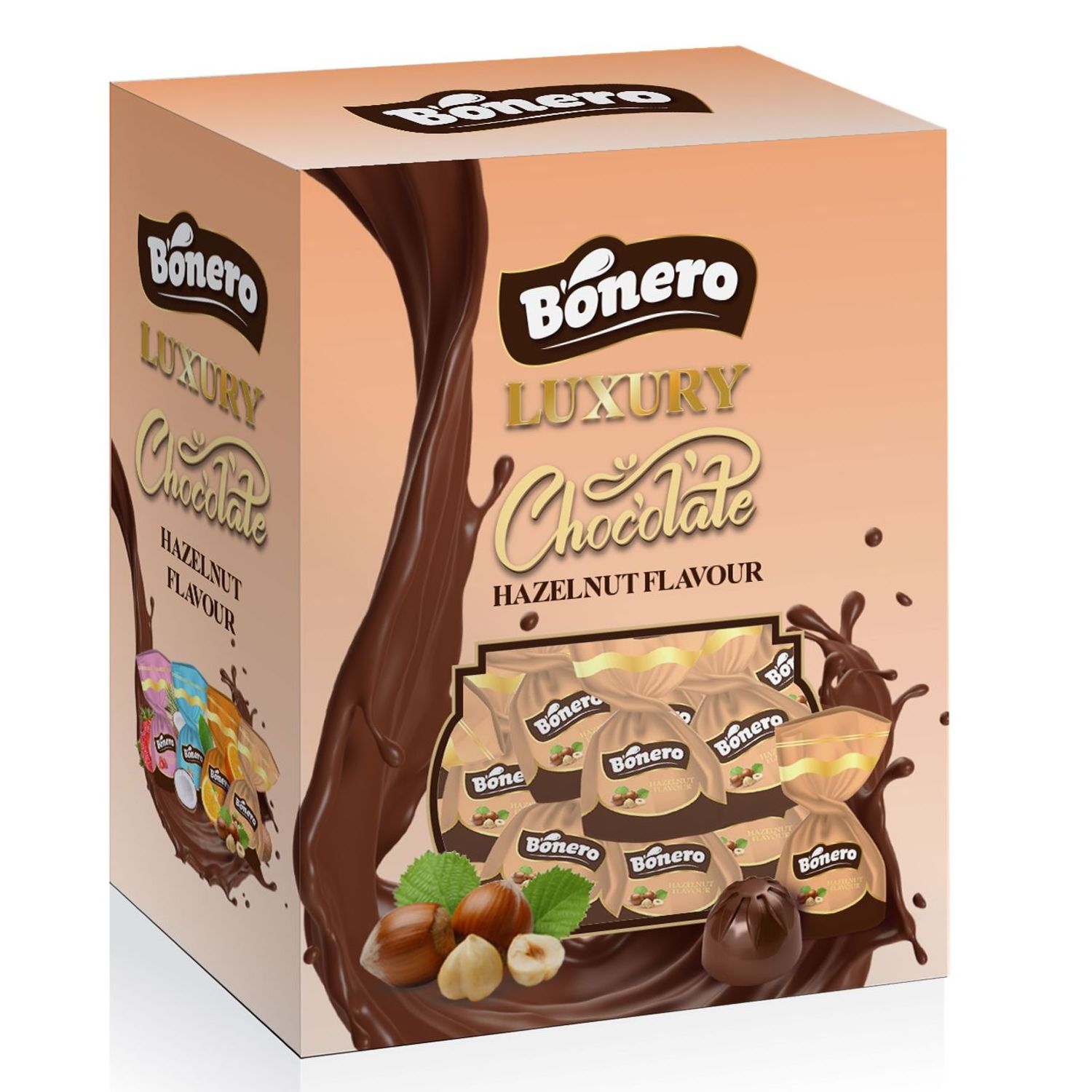 Sweet Chocolate Box Cacoa Box single twist strawberry chocolate Manufacturer in Turkey