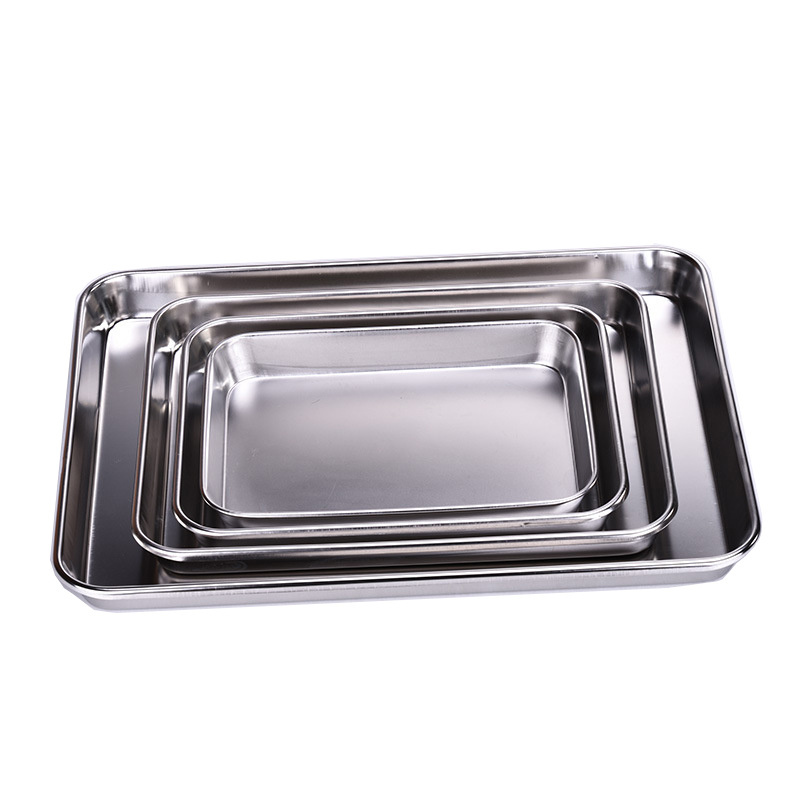 stainless steel baking tray 600 x 400 oven tray trolley 18 x 26 baking pan