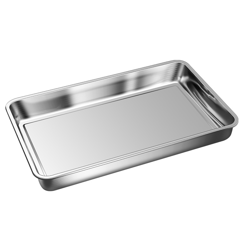 Customized stainless steel baking tray serving tray food grade oven tray