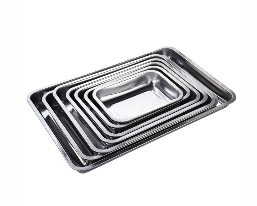 Customized stainless steel baking tray serving tray food grade oven tray