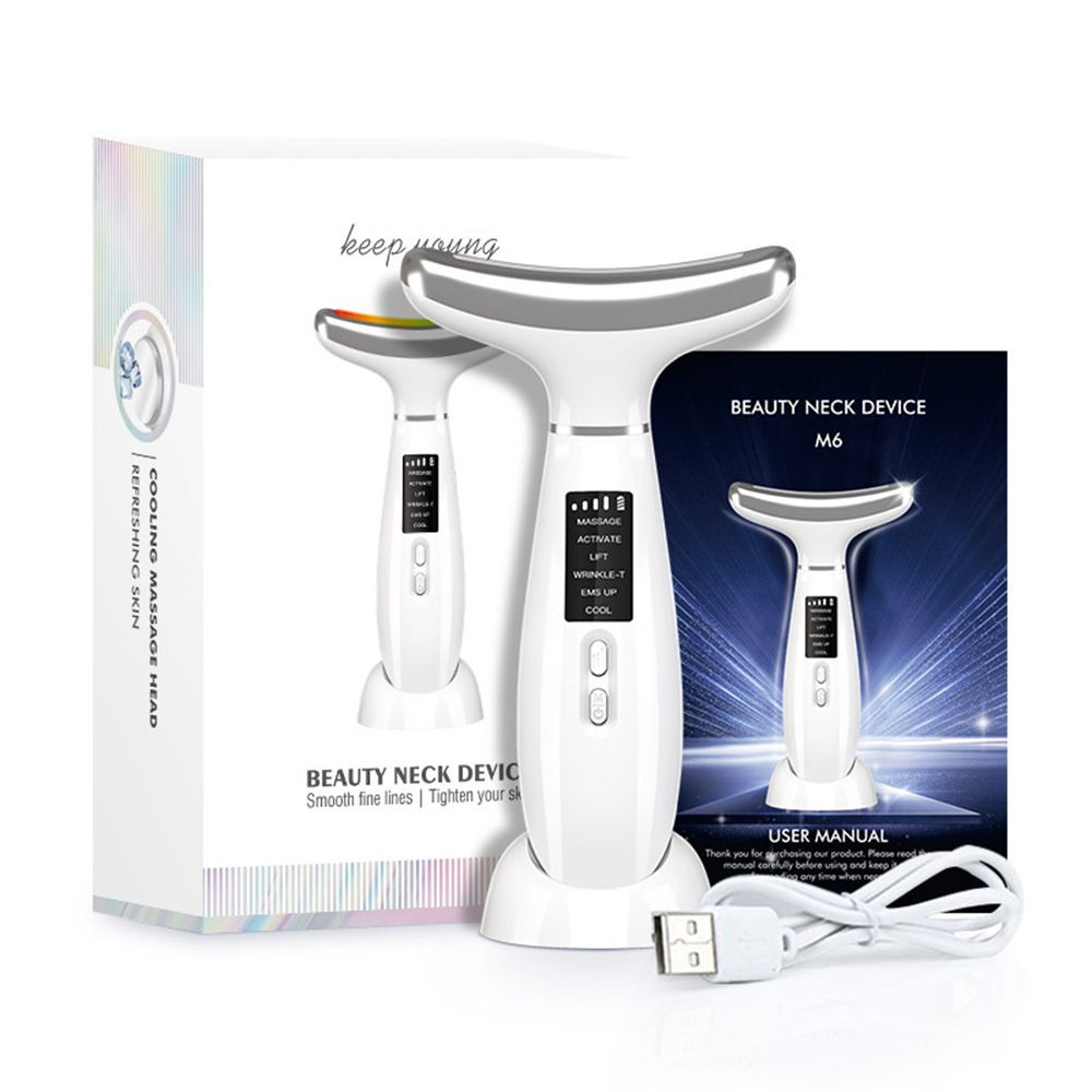 Ems Vibration Rf V Shape Face Lifting Skin Beauty Skin Care Products Tools Ems Lifting Beauty Device Face And Neck Lift