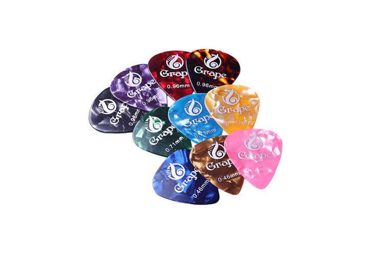 OEM Custom logo colorful Celluloid guitar picks set