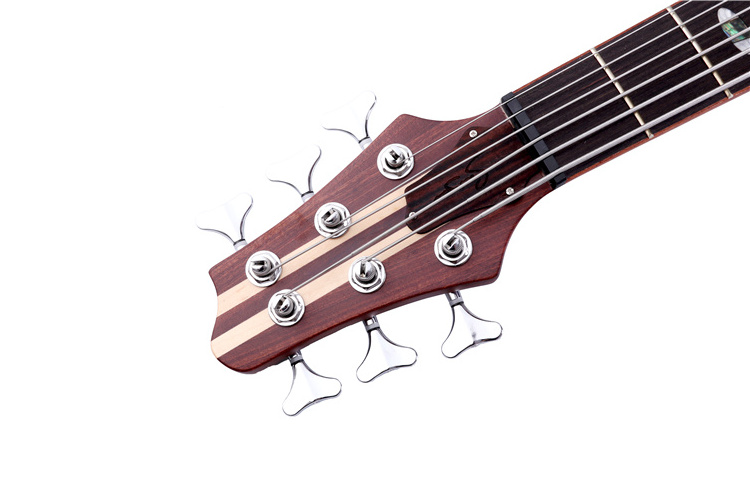 wholesale G-B50-T6 high quality Solid Sapele+solid maple electric bass Siamese guitar for sale