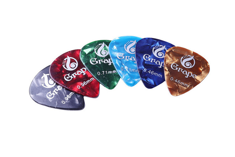 OEM Custom logo colorful Celluloid guitar picks set