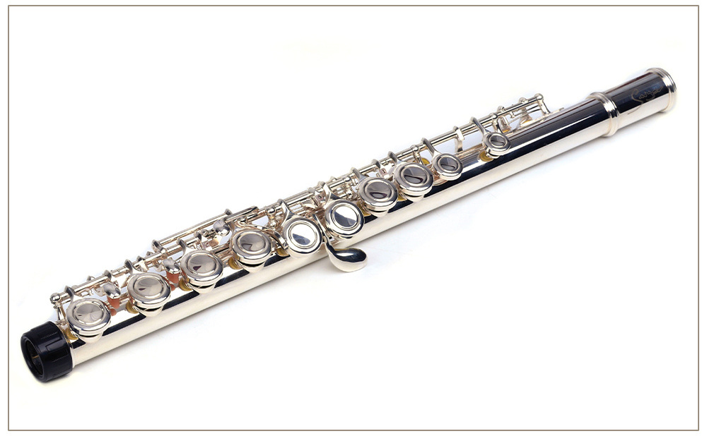 Silver Plated steel flute customized flutes with case