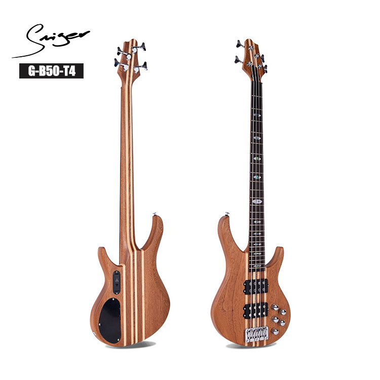 High quality bass guitar 5 string OEM logo electric guitar bass with case