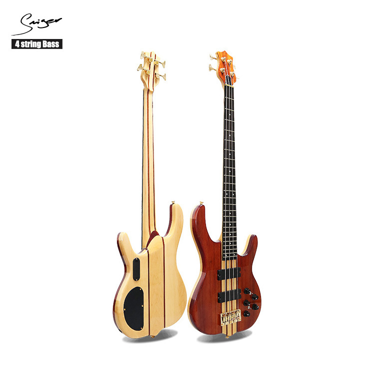 High quality bass guitar 5 string OEM logo electric guitar bass with case