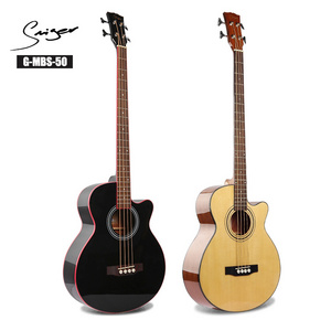 OEM Electric acoustic guitar high quality Spruce top acoustic bass guitar