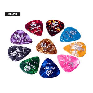 OEM Custom logo colorful Celluloid guitar picks set