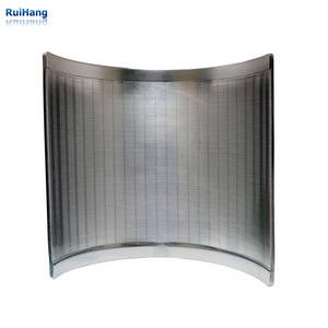 Curved Stainless Wedge Wire Panel Filter For Water Flow Liquid Filter