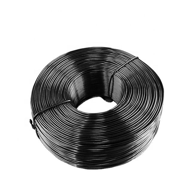 Bwg18 1.24mm Arame Recozido Torcido Loop Tie Wire Binding Wire Soft Black Annealed Twisted Iron Wire