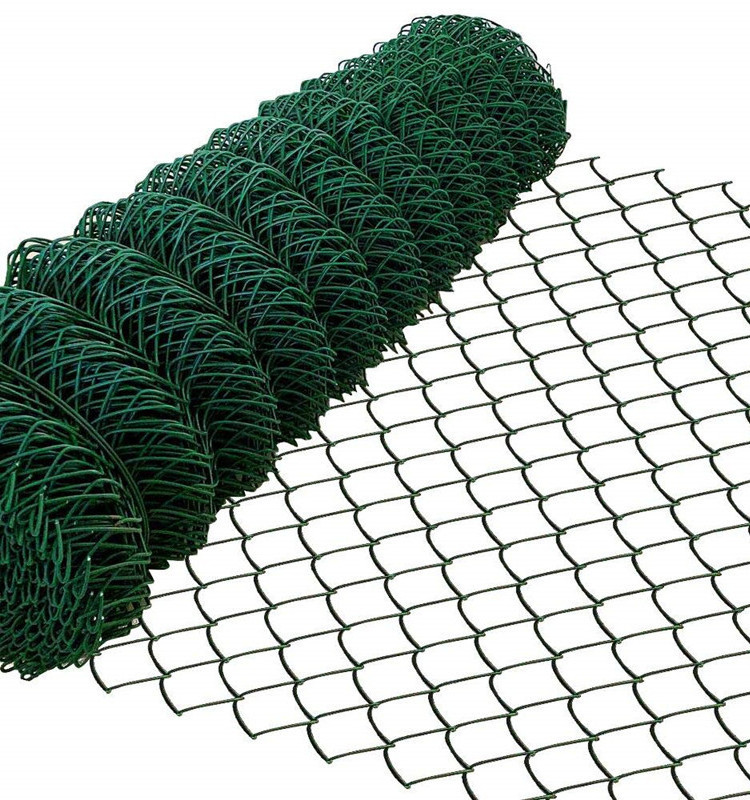 Factory direct PVC coated chain link wire mesh roll fences diamond wire mesh roll for garden suppliers