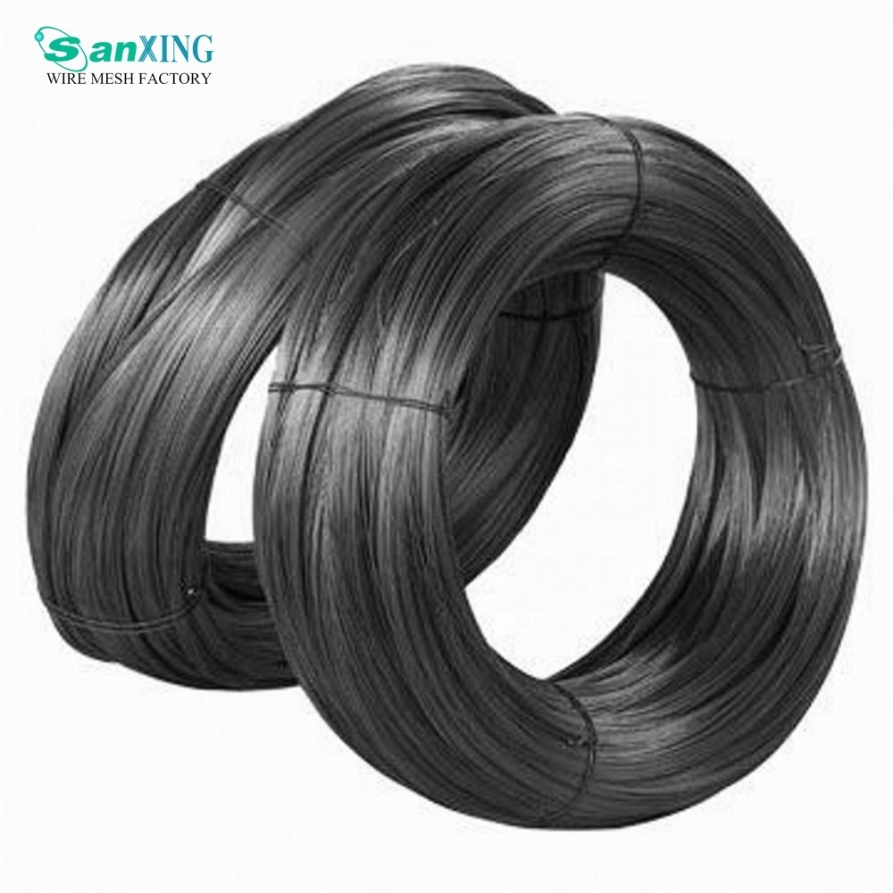 Bwg18 1.24mm Arame Recozido Torcido Loop Tie Wire Binding Wire Soft Black Annealed Twisted Iron Wire