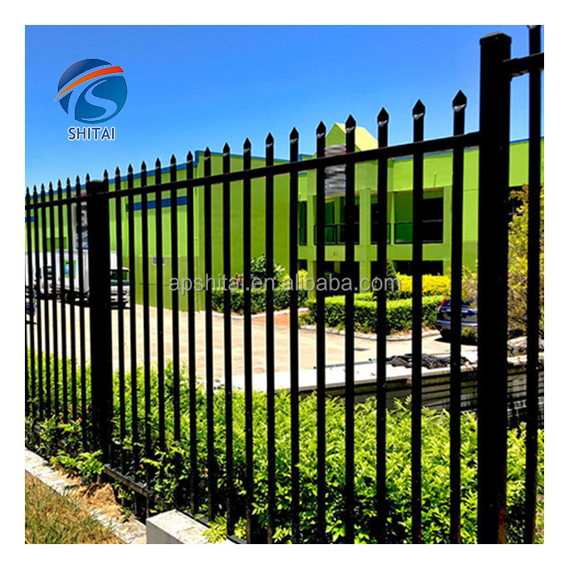 Hot sale factory price high quality easy assembled galvanized garden steel picket fence for house