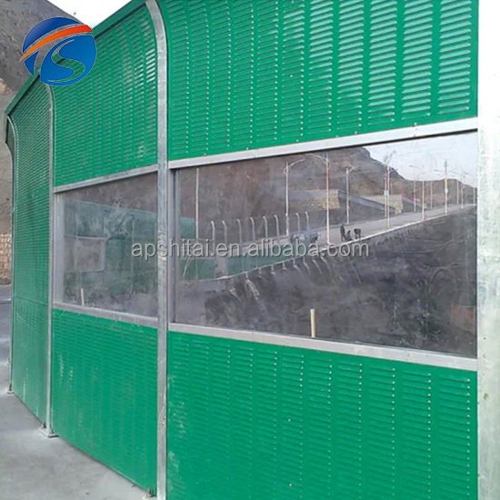 High quality heavy duty noise reduction barrier fence  acrylic sound barrier wall noise barrier panel for highways and railways