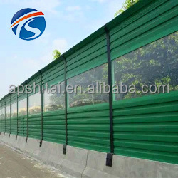 High quality heavy duty noise reduction barrier fence  acrylic sound barrier wall noise barrier panel for highways and railways