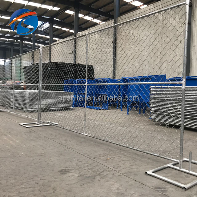 factory direct temporary chain link fence wire mesh easy to install hot dipped galvanized removable chain link fences